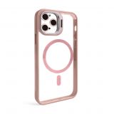 Case with MagSafe for Apple iPhone 12 Pro with stand and camera protection pink (10)