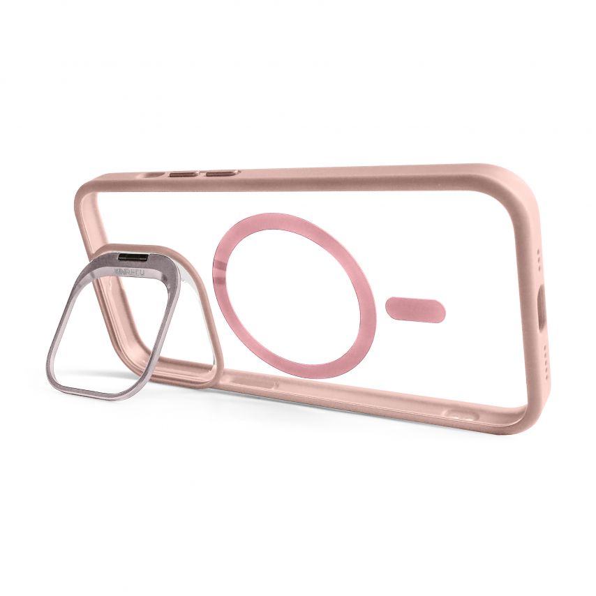 Case with MagSafe for Apple iPhone 13 Pro Max with stand and camera protection pink (10)