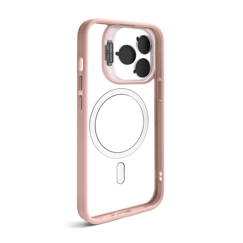 Case with MagSafe for Apple iPhone 13 Pro Max with stand and camera protection pink (10)