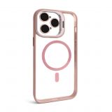 Case with MagSafe for Apple iPhone 14 Pro with stand and camera protection pink (10)