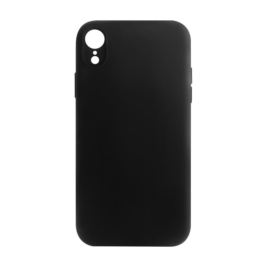 Hülle Full Silicone für Apple iPhone Xr black (18) (ohne Logo)