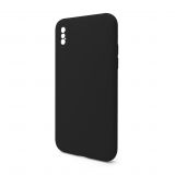 Hülle Full Silicone für Apple iPhone X, Xs black (18) (ohne Logo)