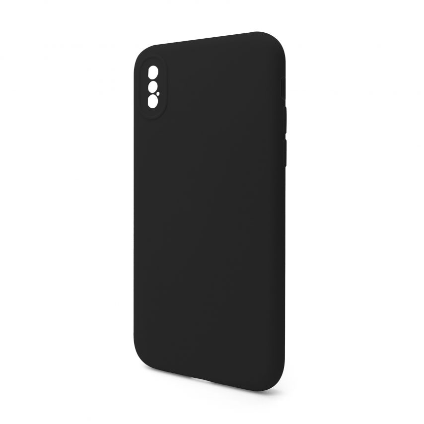 Hülle Full Silicone für Apple iPhone X, Xs black (18) (ohne Logo)