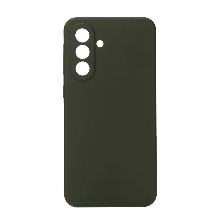 Coque intégrale en Silicone pour Samsung Galaxy A36 5G/A366 (2025) A56 5G/A566 (2025) olive foncé (41) (sans logo)