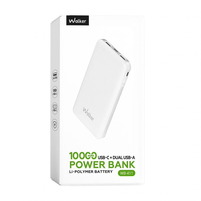 Power Bank WALKER WB-411 10000mAh white