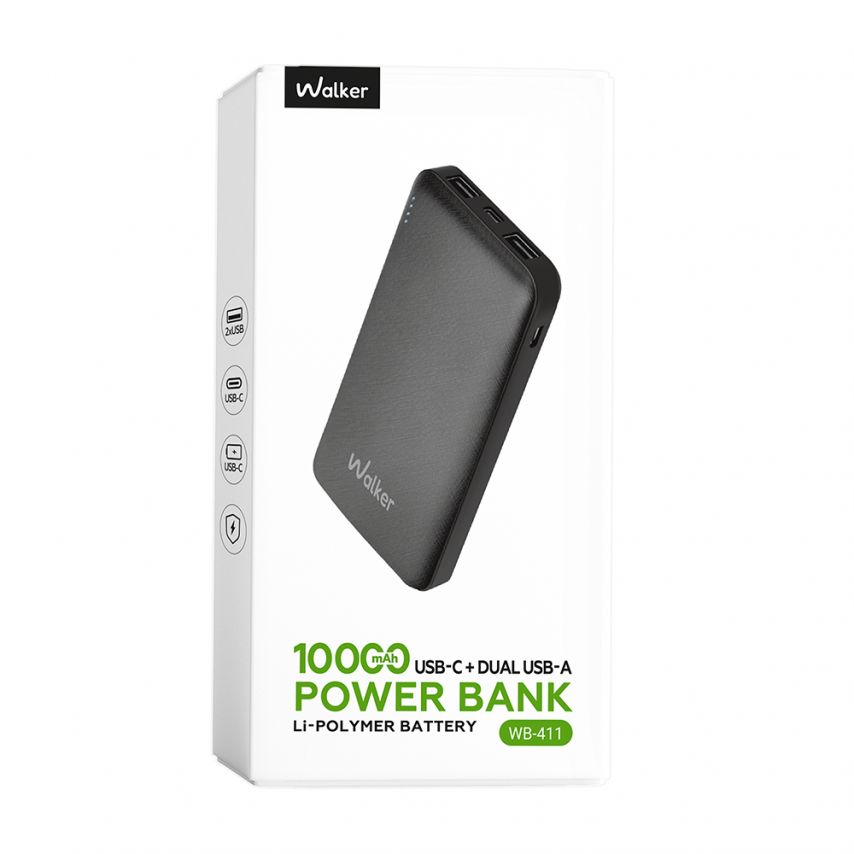 Power Bank WALKER WB-411 10000mAh black