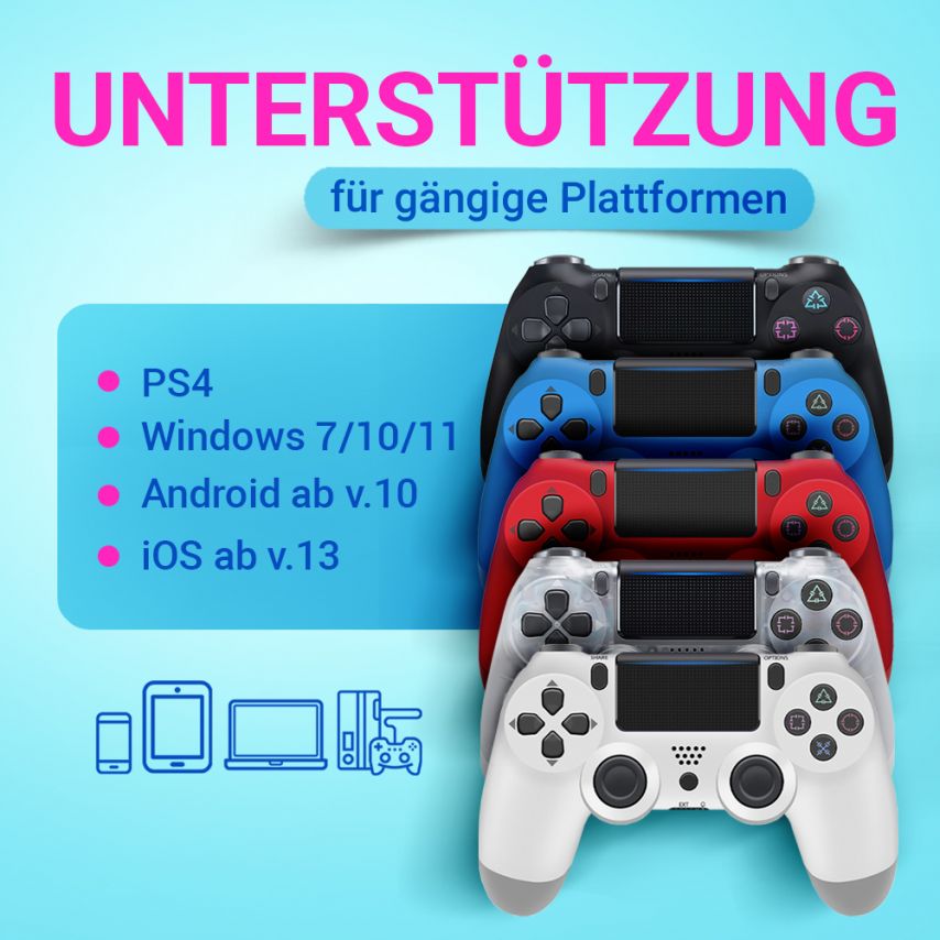Wireless Gamepad WALKER WPS-401 transparent
