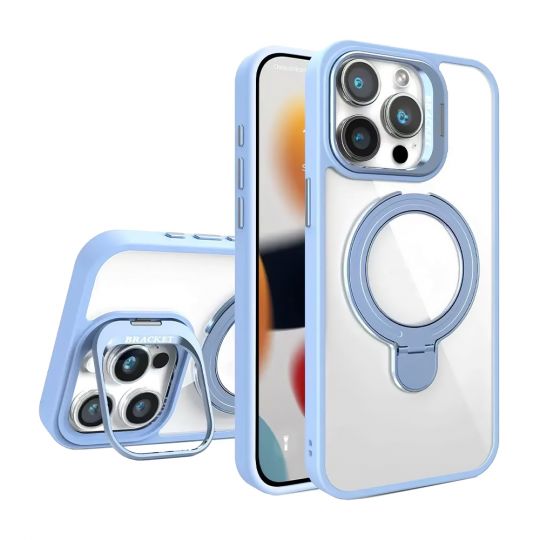Coque avec MagSafe pour Apple iPhone 11 avec deux supports et protection pour caméra ciel bleu (5)