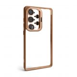 Phone Case for Samsung Galaxy S24 Ultra/S928 (2024) with stand and camera protection gold brown (9)