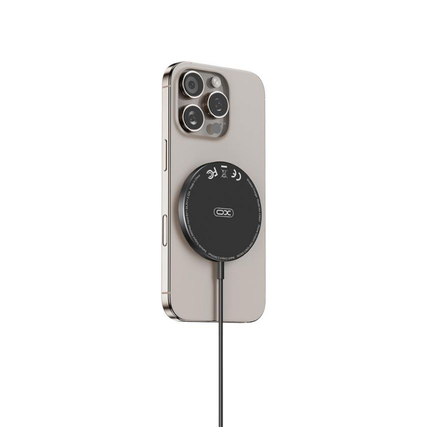 Magnetic Wireless Charger XO CX037 15W black