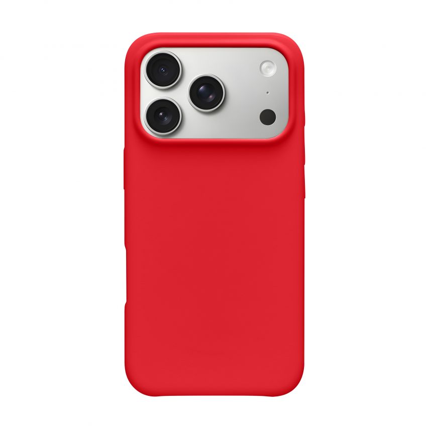 Case Full Silicone for Apple iPhone 17 Pro red (14) (without logo)