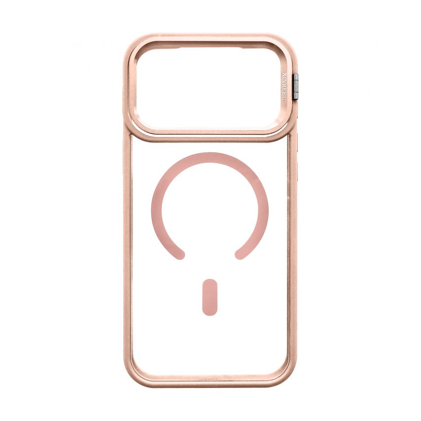 Case with MagSafe for Apple iPhone 17 Pro Max with stand and camera protection pink (10)