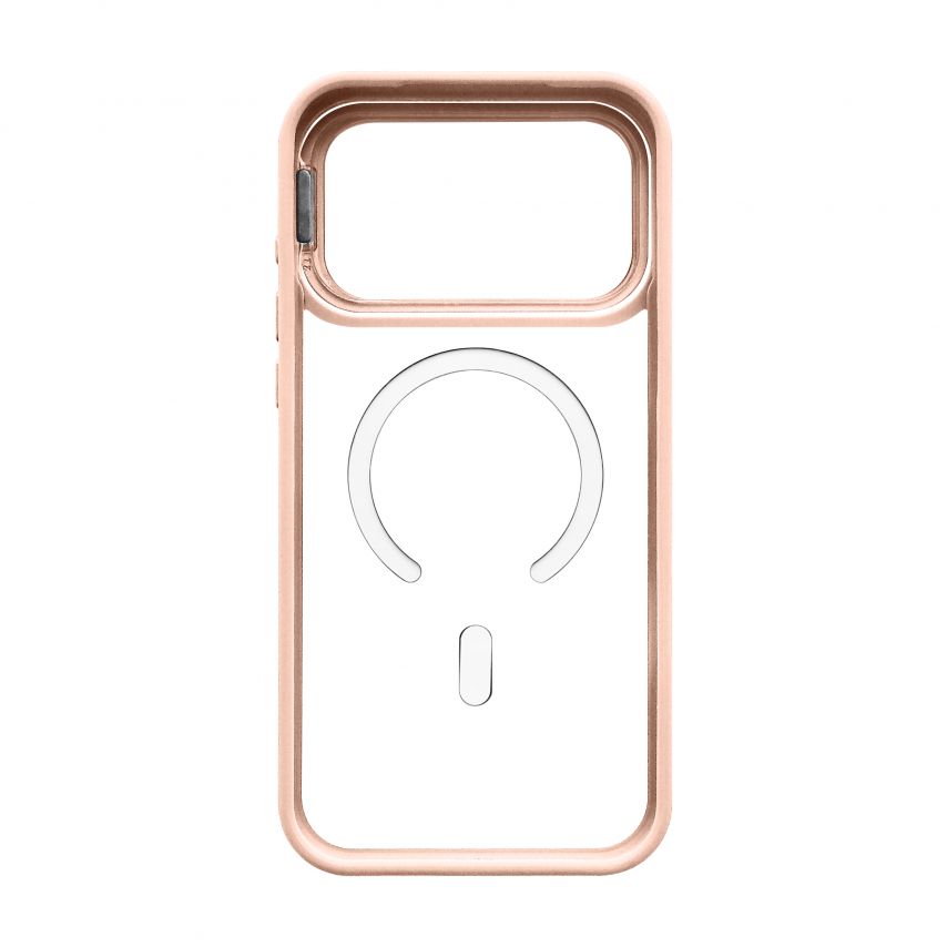 Case with MagSafe for Apple iPhone 17 Pro Max with stand and camera protection pink (10)