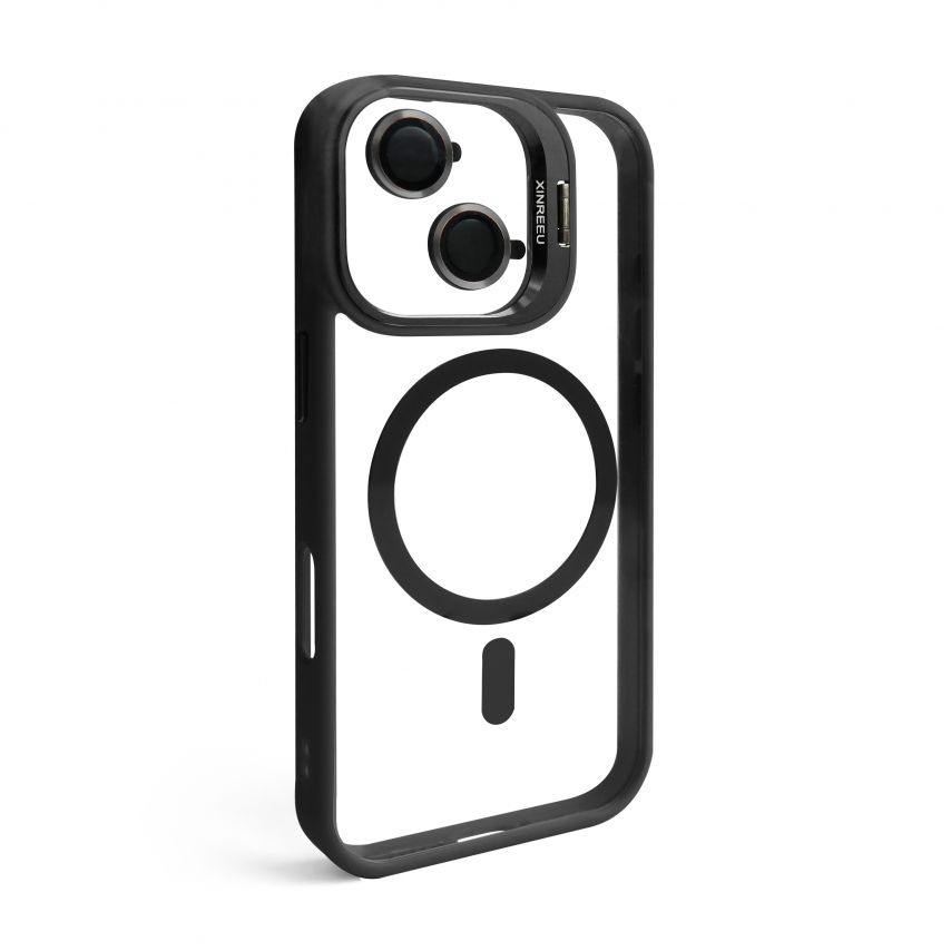 Case with MagSafe for Apple iPhone 17 with stand and camera protection black (03)