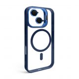 Case with MagSafe for Apple iPhone 17 with stand and camera protection dark blue (04)