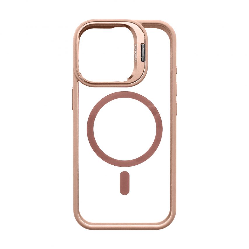 Case with MagSafe for Apple iPhone 17 with stand and camera protection pink (10)