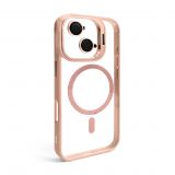 Case with MagSafe for Apple iPhone 17 with stand and camera protection pink (10)