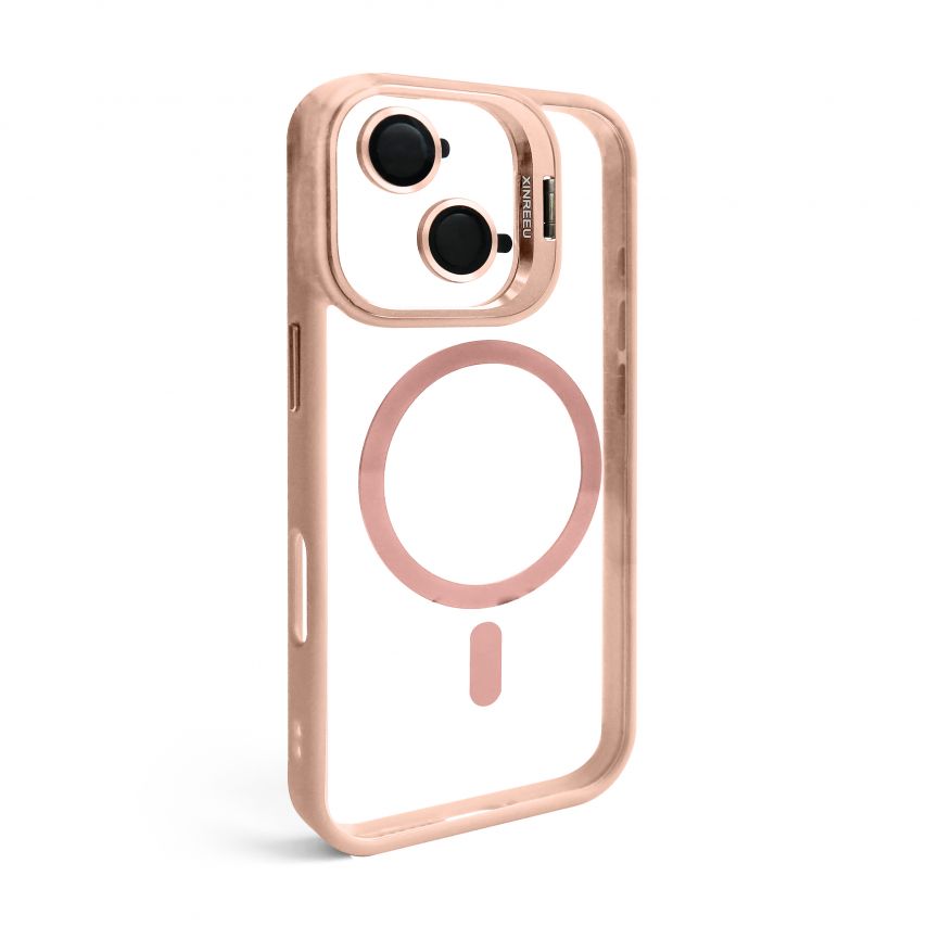 Case with MagSafe for Apple iPhone 17 with stand and camera protection pink (10)