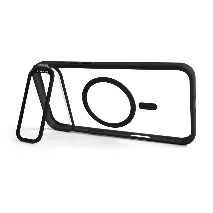 Case with MagSafe for Apple iPhone 17 Air with stand and camera protection black (03)