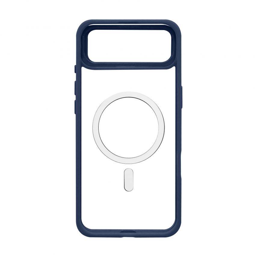 Case with MagSafe for Apple iPhone 17 Air with stand and camera protection dark blue (04)