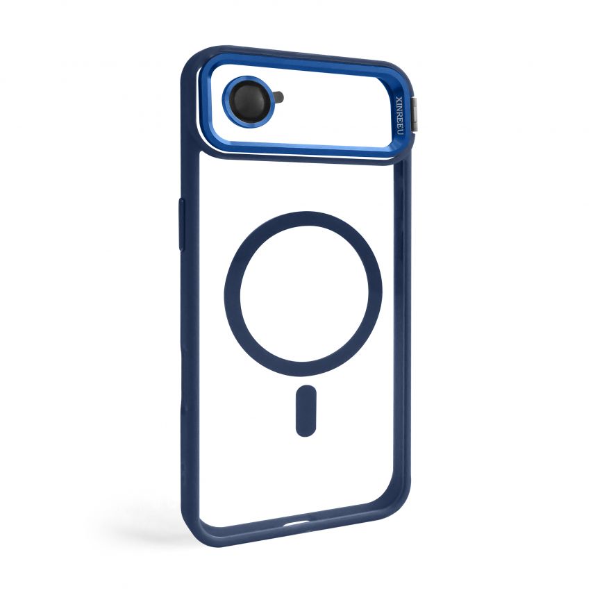 Case with MagSafe for Apple iPhone 17 Air with stand and camera protection dark blue (04)
