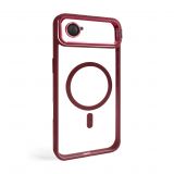 Case with MagSafe for Apple iPhone 17 Air with stand and camera protection bordo (05)