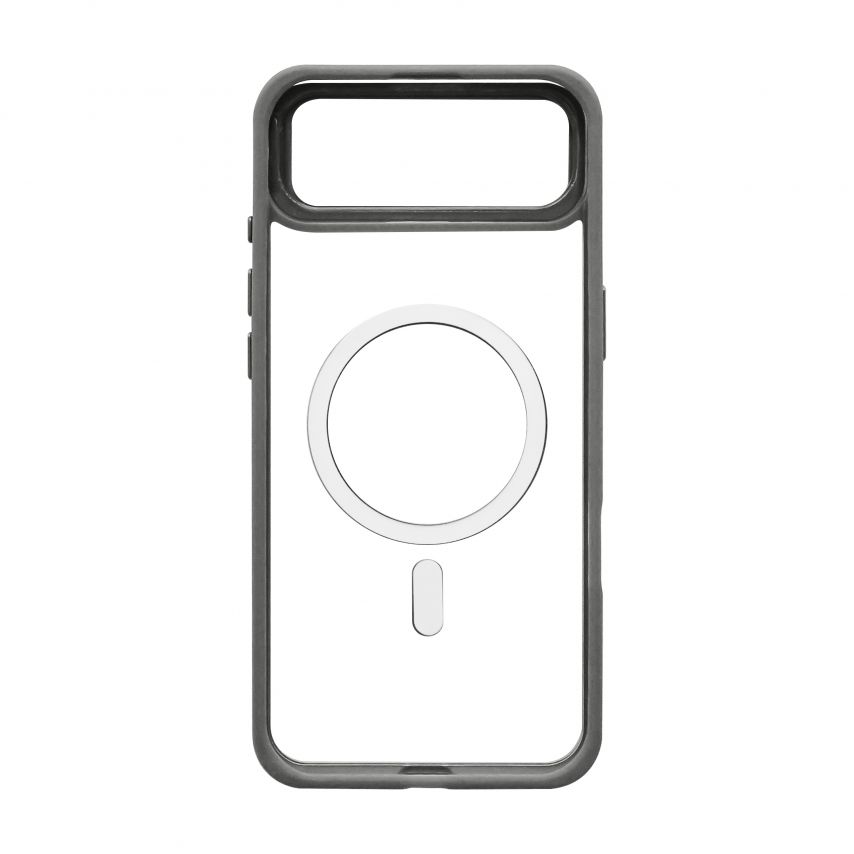 Case with MagSafe for Apple iPhone 17 Air with stand and camera protection light grey (06)