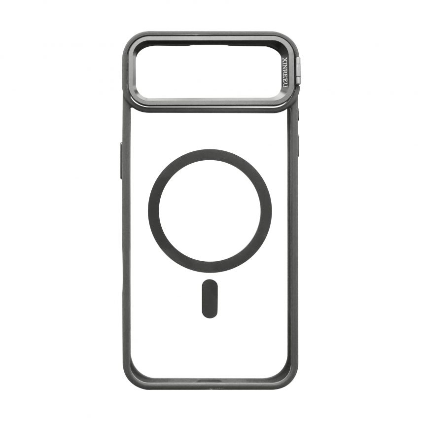 Case with MagSafe for Apple iPhone 17 Air with stand and camera protection light grey (06)
