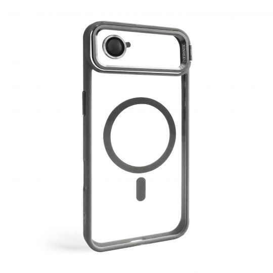 Case with MagSafe for Apple iPhone 17 Air with stand and camera protection light grey (06)