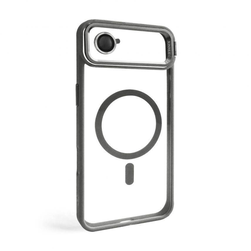 Case with MagSafe for Apple iPhone 17 Air with stand and camera protection light grey (06)