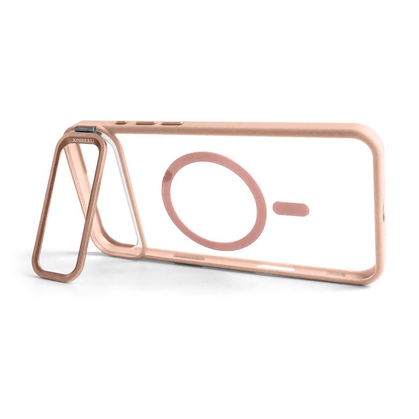 Case with MagSafe for Apple iPhone 17 Air with stand and camera protection pink (10)
