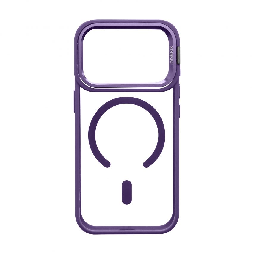 Case with MagSafe for Apple iPhone 17 Pro with stand and camera protection violet (02)
