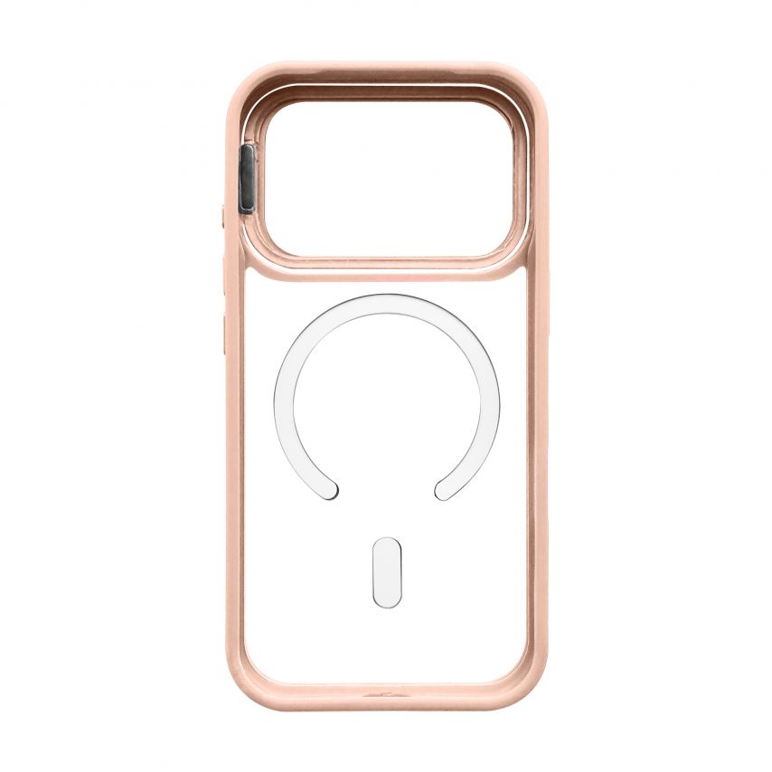 Case with MagSafe for Apple iPhone 17 Pro with stand and camera protection pink (10)