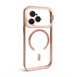 Case with MagSafe for Apple iPhone 17 Pro with stand and camera protection pink (10)