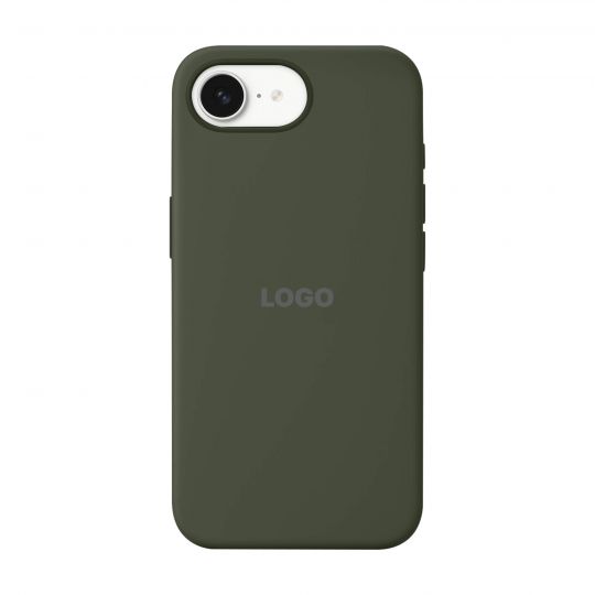 Coque intégrale en Silicone pour Apple iPhone 16e olive (35) (sans logo)