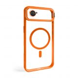 Hülle mit MagSafe für Apple iPhone 17 Air mit Ständer und Kameraschutz orange (07)