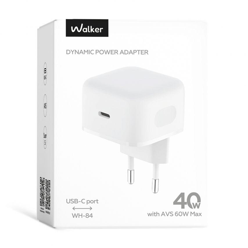 Netzladegerät (Adapter) WALKER WH-84 PD_40W Dynamic Power Adapter weiß
