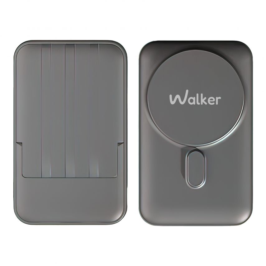 Powerbank WALKER WB-710 10000mAh Magsafe mit Datenkabel USB, Type-C, Lightning schwarz