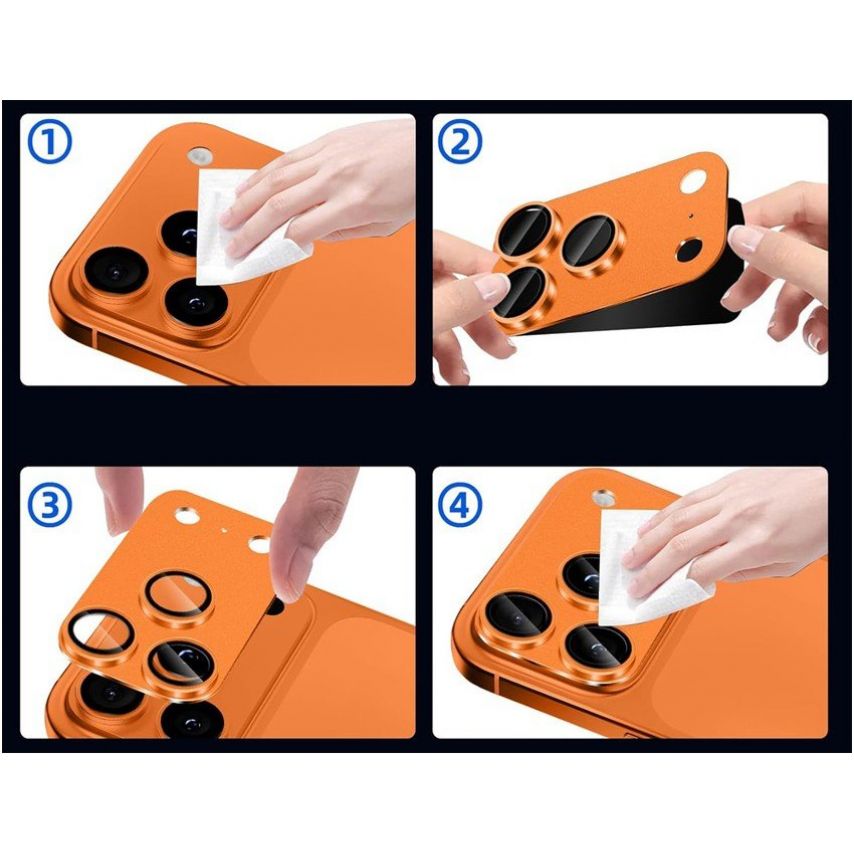 Camera Lens Protector for iPhone 17 Pro orange