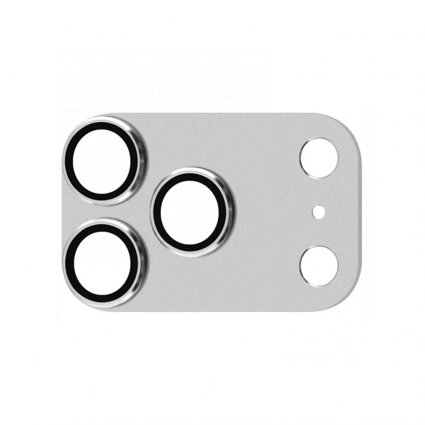 Protection de caméra pour iPhone 17 Pro Max argent