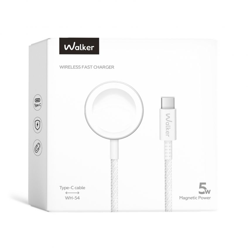 Kabelloses Ladegerät WALKER WH-54 5W für Apple Watch weiß