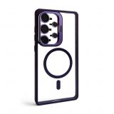 Hülle mit MagSafe für Samsung Galaxy S26 Ultra/S948 (2026) mit Ständer und Kameraschutz violet (02)