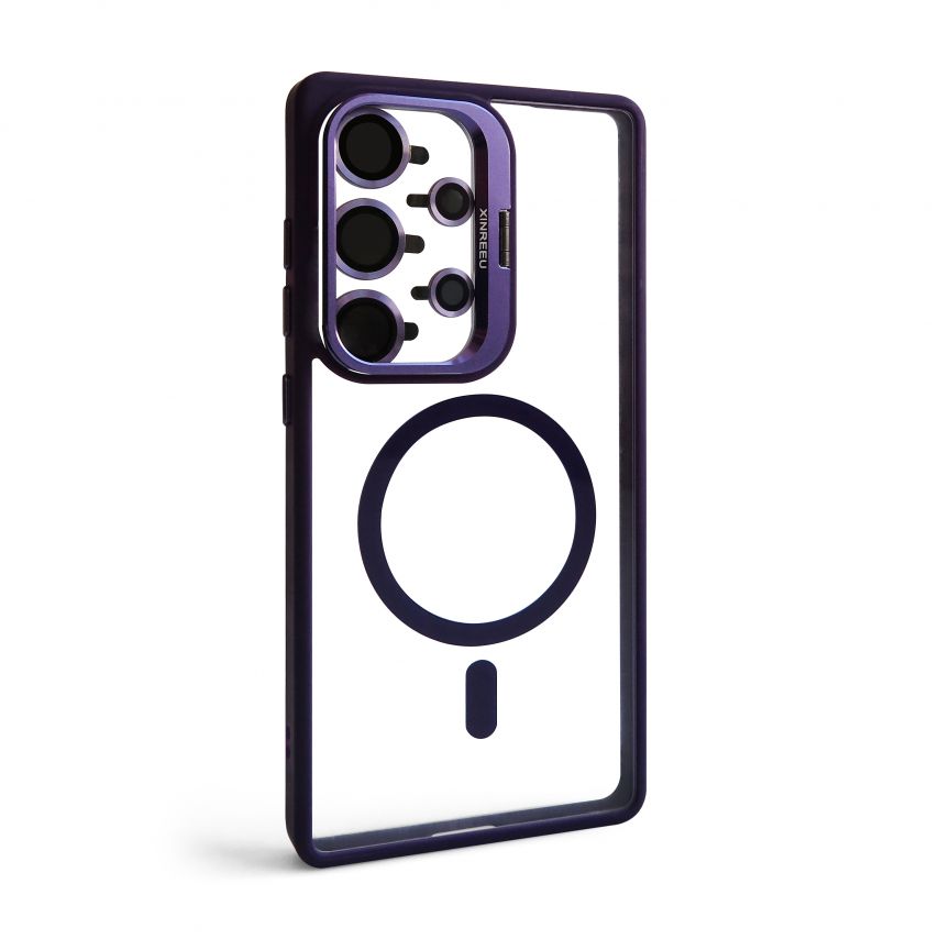 Hülle mit MagSafe für Samsung Galaxy S26 Ultra/S948 (2026) mit Ständer und Kameraschutz violet (02)