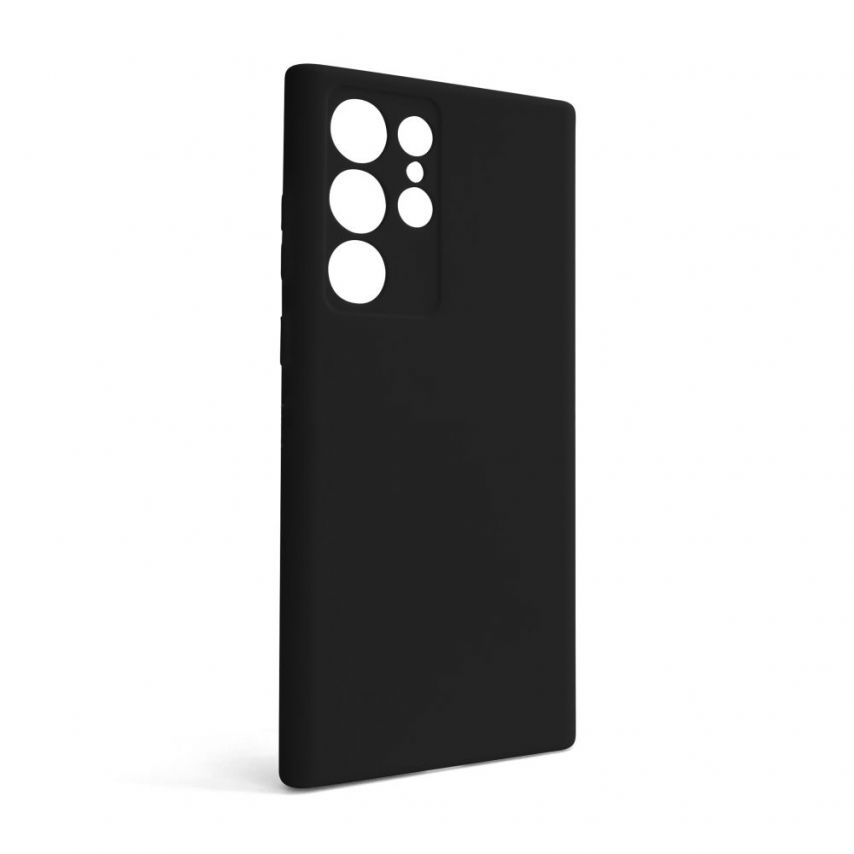 Full Silicone Hülle für Samsung Galaxy S22 Ultra/S908 (2022) black (17) (ohne Logo)