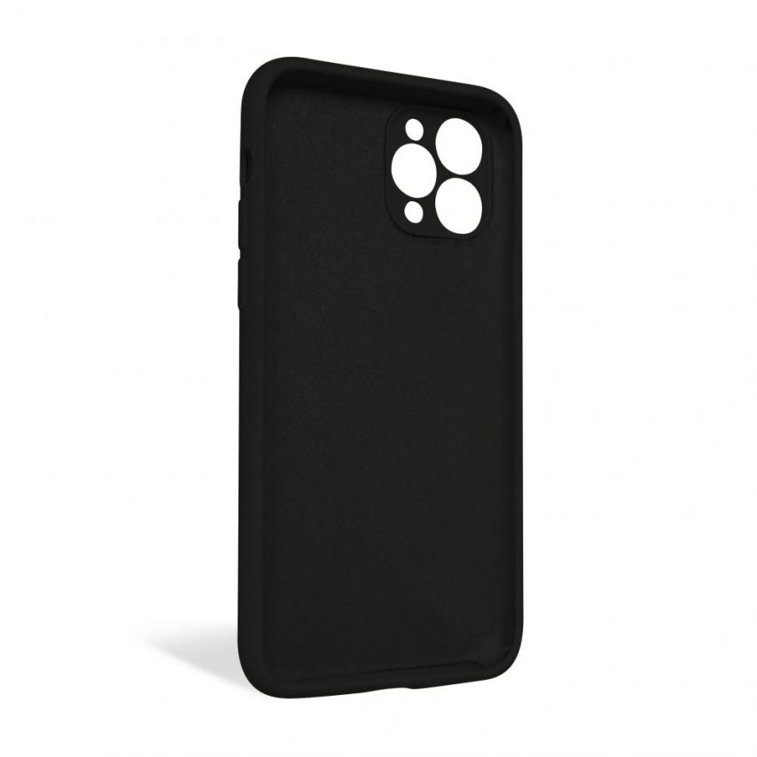 Full Silicone Hülle für Apple iPhone 11 Pro black (17) закрита камера (ohne Logo)