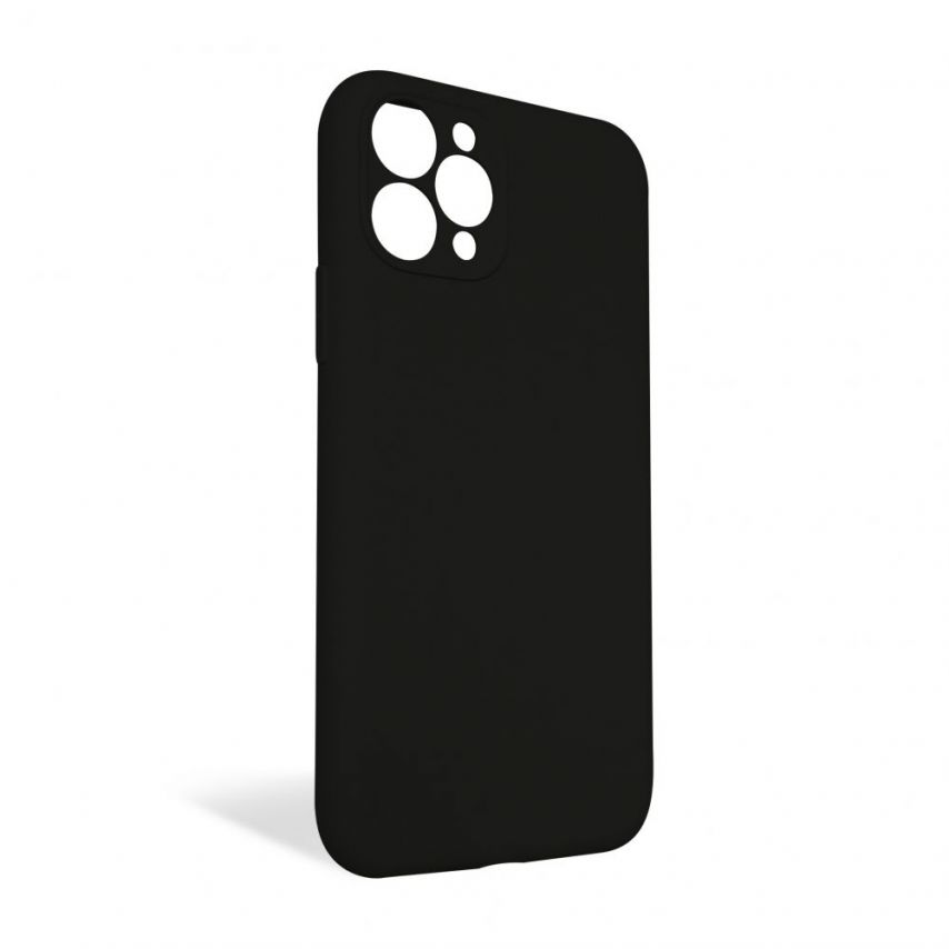 Full Silicone Hülle für Apple iPhone 11 Pro black (17) закрита камера (ohne Logo)