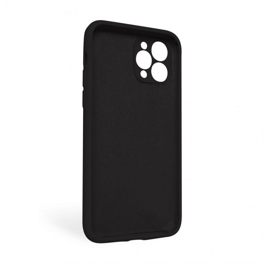 Full Silicone Hülle für Apple iPhone 11 Pro Max black (17) закрита камера (ohne Logo)