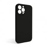 Full Silicone Hülle für Apple iPhone 13 Pro Max black (17) закрита камера (ohne Logo)