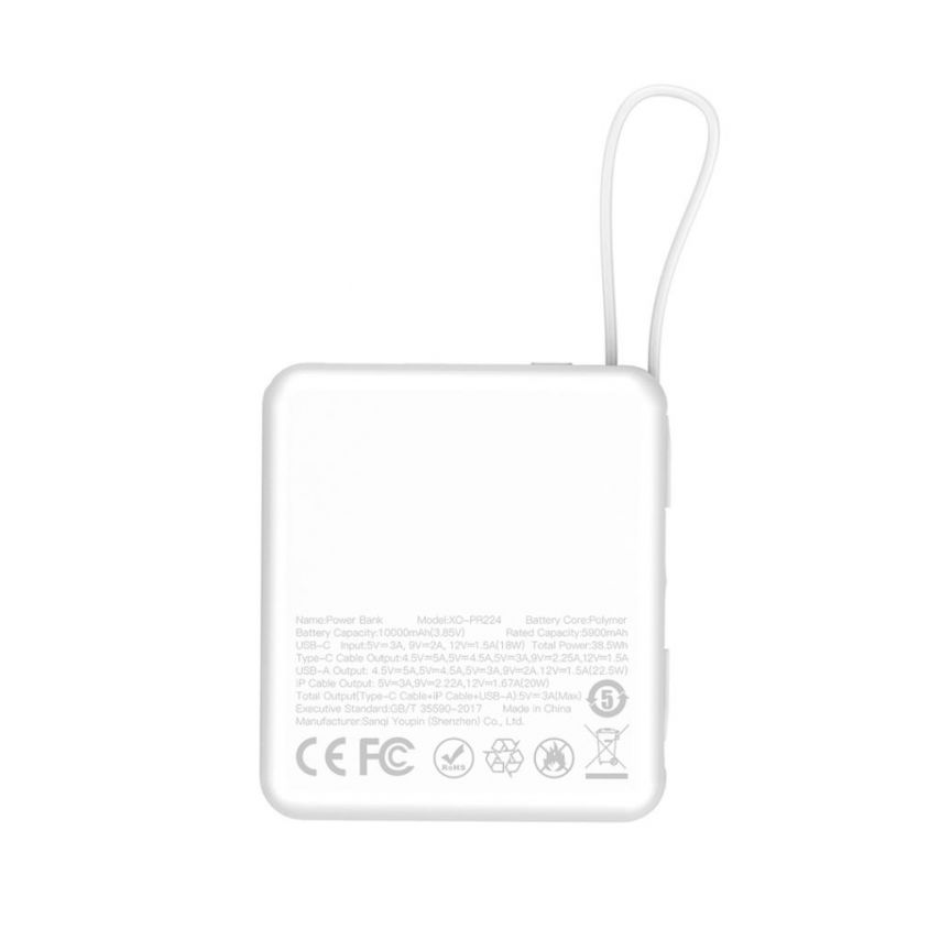 Powerbank XO PR224 10000mAh weiß