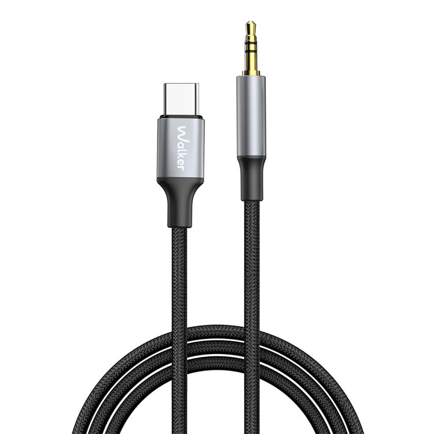 Audiokabel WALKER A750 3.5mm - Type-C schwarz